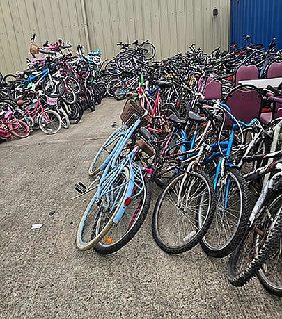 Bicycles ready to ride
