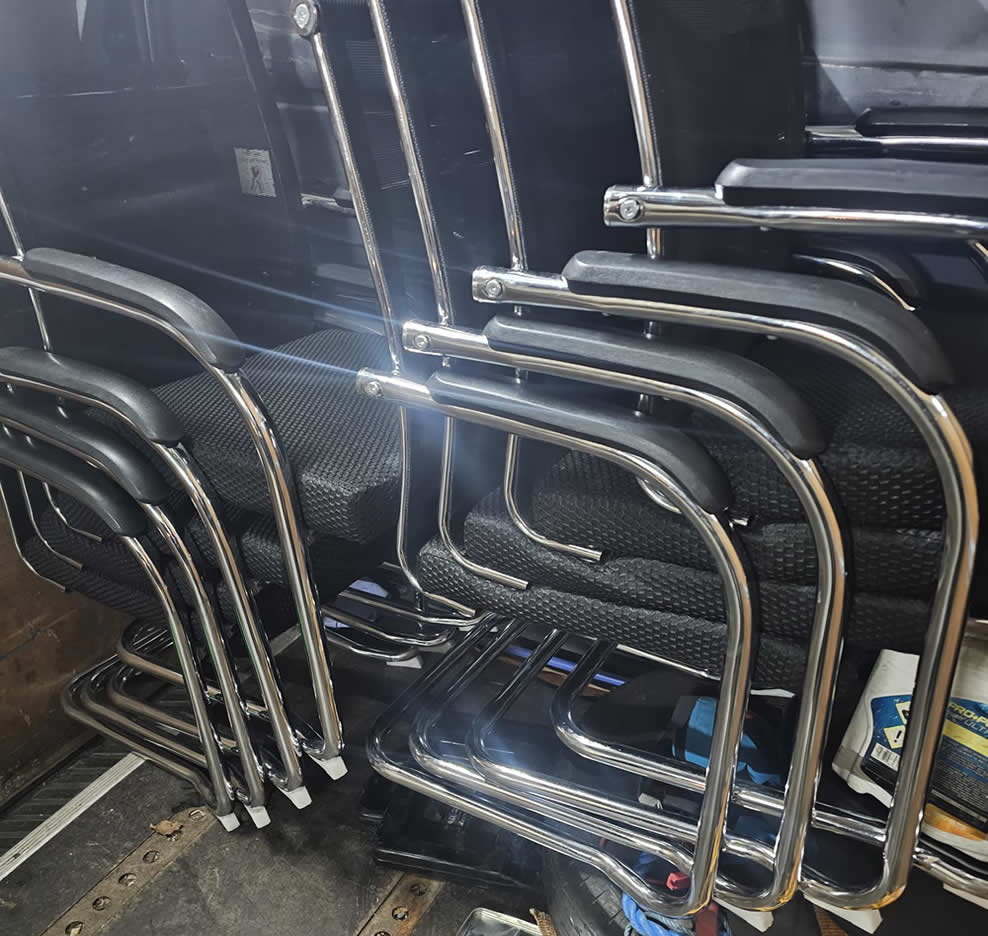 Chairs ready for use